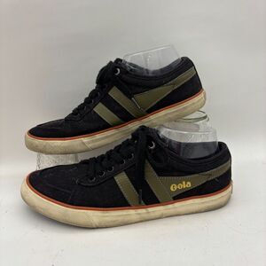 Gola Comet Mens 9 Black Low Top Sneakers Retro Casual Shoes Gum Sole